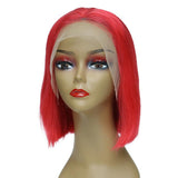 bob style wig red